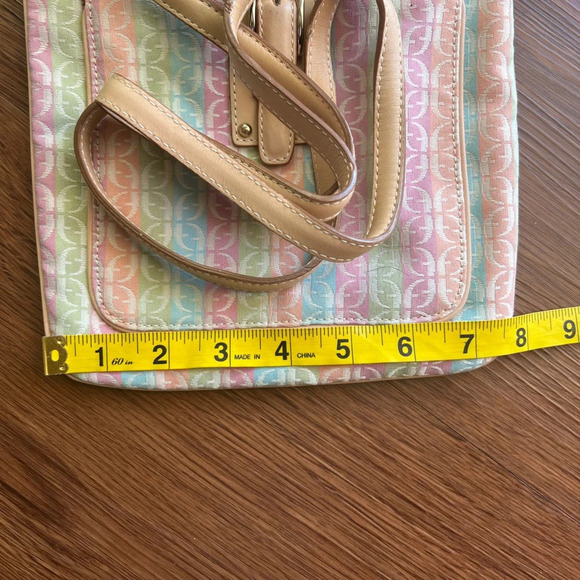 Fossil Multicolor Pastel Signature Canvas Crossbody Bag NWOT - Picture 8 of 10